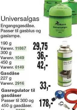Harald Nyborg Universalgas eller Gasdåse tilbud