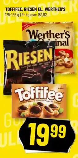 Løvbjerg TOFFIFEE, RIESEN EL. WERTHER'S tilbud