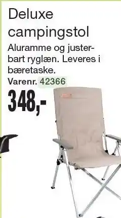 Harald Nyborg Deluxe campingstol tilbud