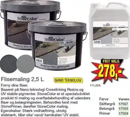 Harald Nyborg STONECOLOR Flisemaling 2,5 L tilbud