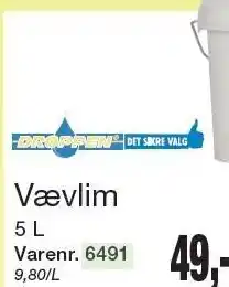Harald Nyborg DROPPEN Vævlim 5 L tilbud
