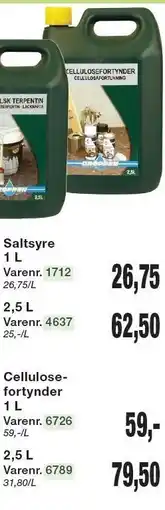 Harald Nyborg DROPPEN Saltsyre eller Cellulosefortynder tilbud