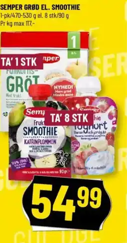 Løvbjerg SEMPER GRØD EL. SMOOTHIE tilbud