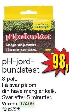Harald Nyborg pH-jordbundstest tilbud