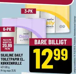 Løvbjerg SILKLINE DAILY TOILETPAPIR EL. KØKKENRULLE tilbud