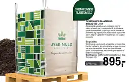 Land & Fritid Sphagnumfri plantemuld bigbag 600 liter tilbud