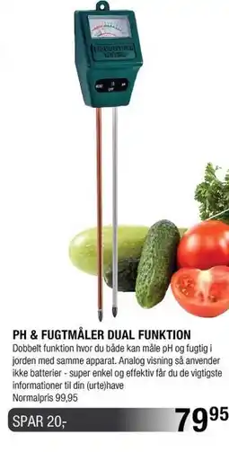 Land & Fritid PH & fugtmåler dual funktion tilbud
