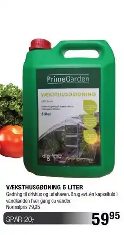 Land & Fritid Væksthusgødning 5 liter tilbud