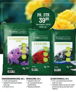 Land & Fritid Blomstermuld, 50 l tilbud