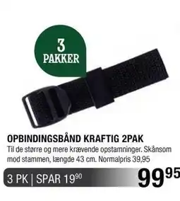 Land & Fritid Opbindingsbånd kraftig 2pak tilbud