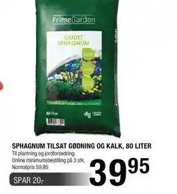 Land & Fritid Sphagnum tilsat gødning og kalk, 80 liter tilbud