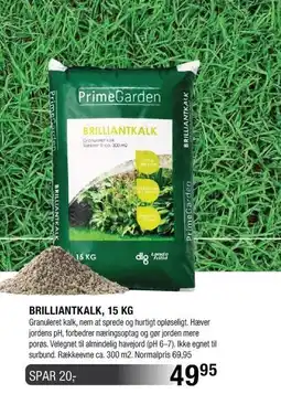 Land & Fritid Brilliantkalk, 15 kg tilbud