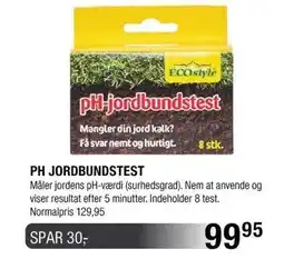 Land & Fritid Ph Jordbundstest tilbud