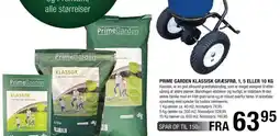 Land & Fritid Prime Garden klassisk græsfrø, 1,5 liter eller 10 kg tilbud