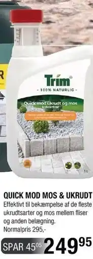 Land & Fritid Quick mod mos & ukrudt tilbud