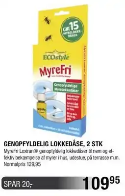Land & Fritid Genopfyldelig lokkedåse, 2 stk tilbud