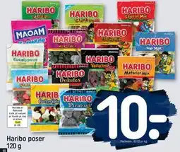 REMA 1000 Haribo poser 120 g tilbud