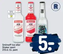 REMA 1000 Smirnoff Ice eller Shaker sport 27.5 cl tilbud