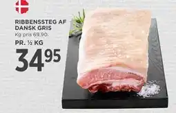 MENY RIBBENSSTEG AF DANSK GRIS tilbud