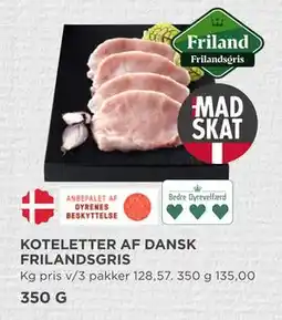MENY KOTELETTER AF DANSK FRILANDSGRIS tilbud
