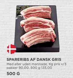 MENY SPARERIBS AF DANSK GRIS tilbud