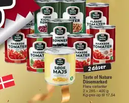 Fakta Tyskland Taste of Nature Dåsemarked tilbud