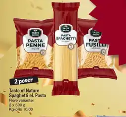 Fakta Tyskland Taste of Spaghetti el. Pasta tilbud