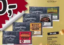 Fakta Tyskland Pr. stk Langelænder Pølser tilbud
