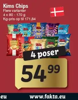 Fakta Tyskland Kims Chips tilbud