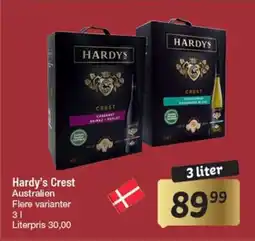 Fakta Tyskland Hardy's Crest Australien tilbud