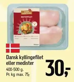 Føtex Dansk kyllingefilet eller medister 400-500 g tilbud