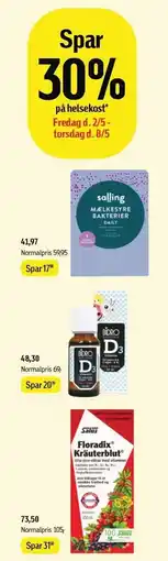 Føtex Spar 30% på helsekost tilbud