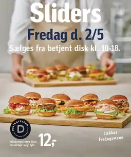 Føtex Sliders Fredag d. 2/5 tilbud