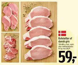 Føtex Koteletter af dansk gris 700-800 g tilbud