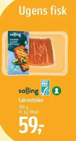 Føtex salling Laksestykke 300 g tilbud