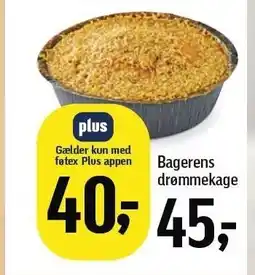 Føtex Bagerens drømmekage tilbud