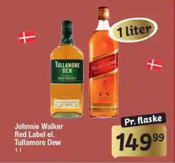 Fakta Tyskland Johnnie Walker Red Label el. Tullamore Dew tilbud