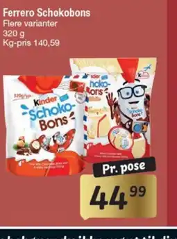 Fakta Tyskland Ferrero Schokobons tilbud