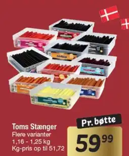 Fakta Tyskland Toms Stænger tilbud