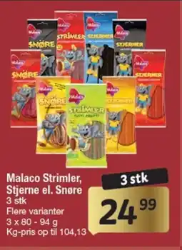 Fakta Tyskland Malaco Strimler, Stjerne el. Snøre tilbud