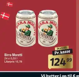 Fakta Tyskland Birra Moretti tilbud