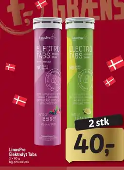 Fakta Tyskland LinusPro Elektrolyt Tabs tilbud