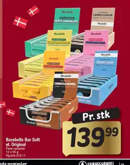 Fakta Tyskland Barebells Bar Soft el. Original tilbud