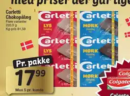 Fakta Tyskland Carletti Chokopålæg rletarlet i tilbud