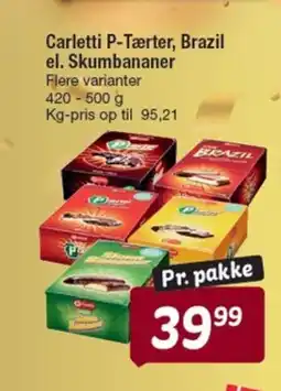 Fakta Tyskland Carletti p-tærter, brazil el. skumbananer tilbud