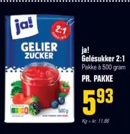 Otto Duborg Ja! gelésukker 2:1 tilbud