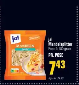 Otto Duborg Ja! mandelsplitter tilbud
