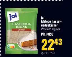 Otto Duborg Ja! malede hassel- nøddekerner tilbud