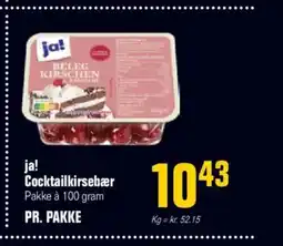 Otto Duborg Ja! cocktailkirsebær pakke à 100 gram tilbud