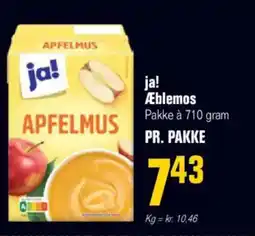 Otto Duborg Ja! æblemos pakke à 710 gram tilbud